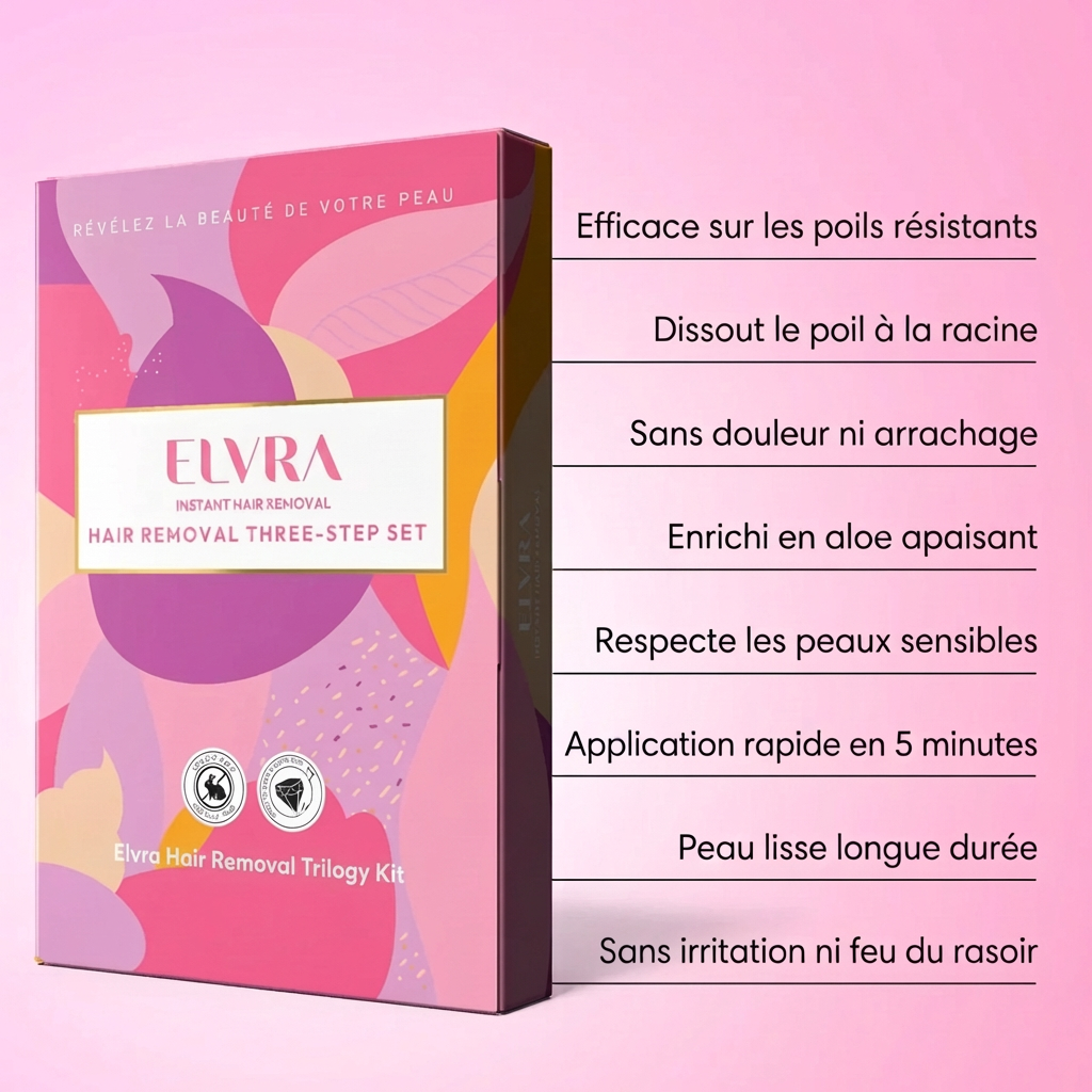 Kit de crème dépilatoire