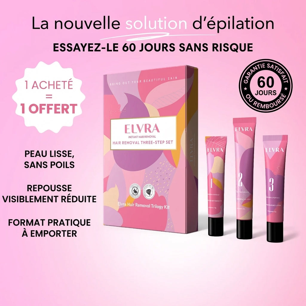 Kit de crème dépilatoire