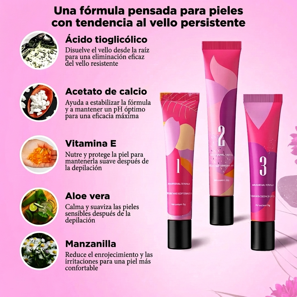 Kit de crema depilatoria