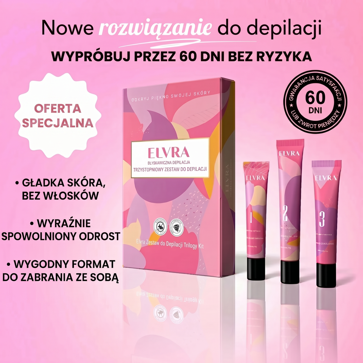 Zestaw do depilacji kremem